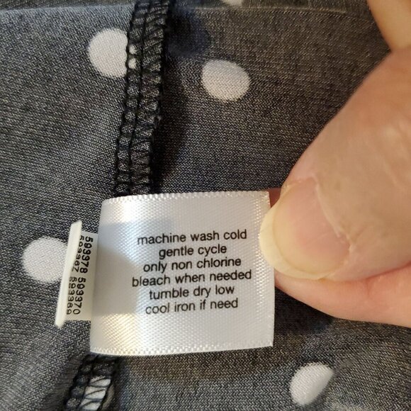 Lane Bryant Womens Top‎ Black White Polka Dot Sleeveless Size 14/16 Plus Casual - Picture 8 of 11